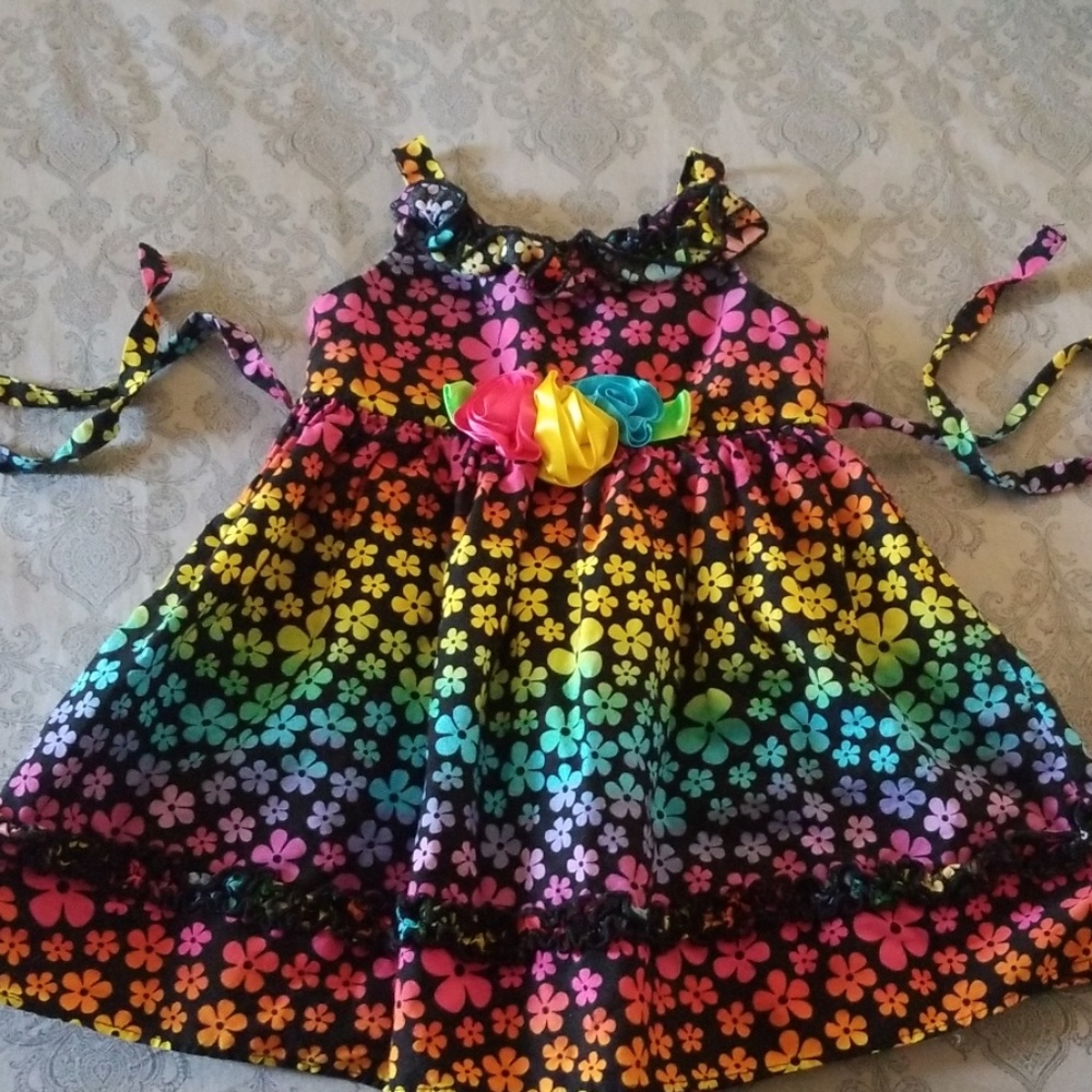 Youngland Baby neon rainbow dress